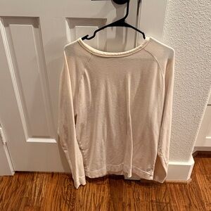 Vuori Cream Long Sleeve Shirt